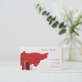 BASIS SJABLOON VISITEKAARTJE MAKEUP ARTIST (Staand voorkant)