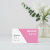 BASIS SJABLOON VISITEKAARTJE MAKEUP ARTIST (Staand voorkant)