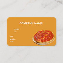 BASIS SJABLOON VISITEKAARTJE PIZZA