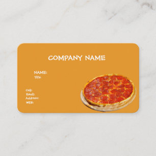 BASIS SJABLOON VISITEKAARTJE PIZZA
