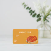 BASIS SJABLOON VISITEKAARTJE PIZZA (Staand voorkant)