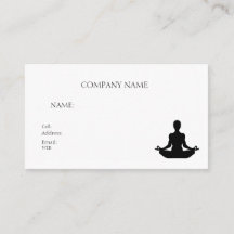 BASIS SJABLOON VISITEKAARTJE yoga