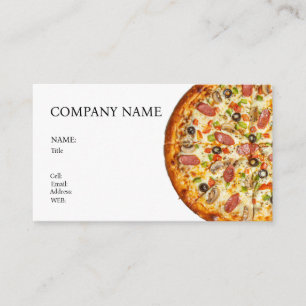 BASIS SJABLOON ZAKENKAART PIZZA VISITEKAARTJE