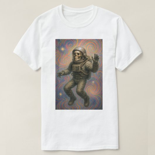 Basis Skeleton Astronaut T-shirt (Design voorkant)