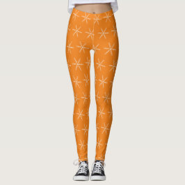 Basis Sneeuwvlok Oranje Broek Leggings