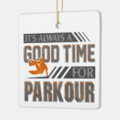 Basis springen Het is altijd een goed moment voor  Keramisch Ornament (Links)