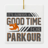 Basis springen Het is altijd een goed moment voor  Keramisch Ornament (Achterkant)