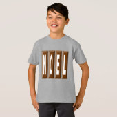 Basis stalen T-shirt voor kinderen NOEL CHOCOLA (Voorkant volledig)