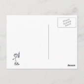 Basis Stokfiguur Dokter Briefkaart (Achterkant)