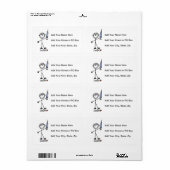 Basis Stokfiguur Dokter Etiket (Full Sheet)