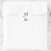 Basis Stokfiguur Dokter Hart Sticker (Tas)