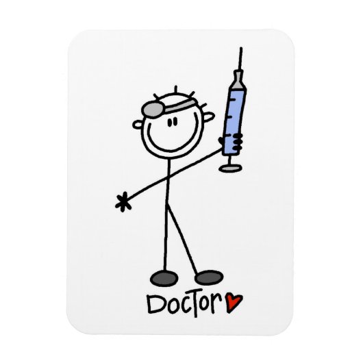Basis Stokfiguur Dokter Magneet (Verticaal)