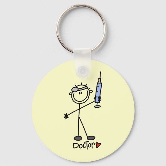 Basis Stokfiguur Dokter Sleutelhanger (Voorkant)