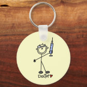 Basis Stokfiguur Dokter Sleutelhanger (Voorkant)