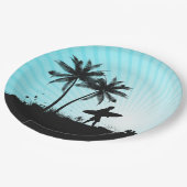 Basis Surfer-borden Papieren Bordje (Gekanteld)