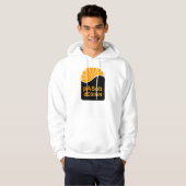 Basis sweatshirt met capuchon, Wit (Voorkant volledig)