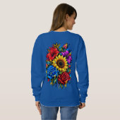 Basis T-shirt Bloemen (Achterkant volledig)