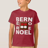 Basis T-shirt bruin Design BERN  NOEL (Voorkant)