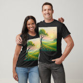 Basis T-shirt donker (Unisex)