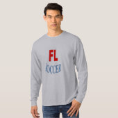 Basis T-shirt grijs FLORIDA SOCCER (Voorkant volledig)