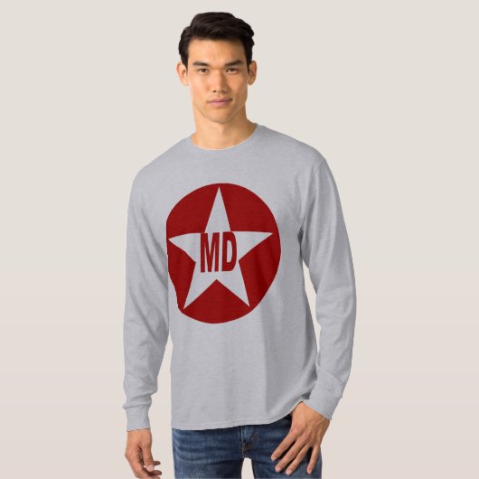 Basis T-shirt grijs MADRID (Voorkant volledig)