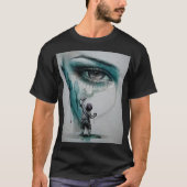 Basis T-shirt in donker (Voorkant)