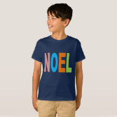 Basis T-shirt marine Design NOEL (Voorkant volledig)
