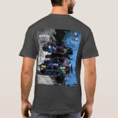 Basis T-shirt met bmw m3-design in het donker (Achterkant)