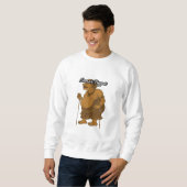 Basis T-shirt met capuchon voor heren (Voorkant volledig)