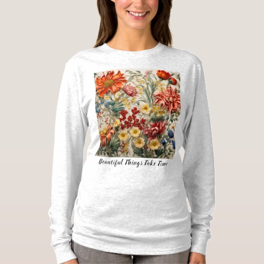 Basis T-shirt met lange mouwen (Voorkant)