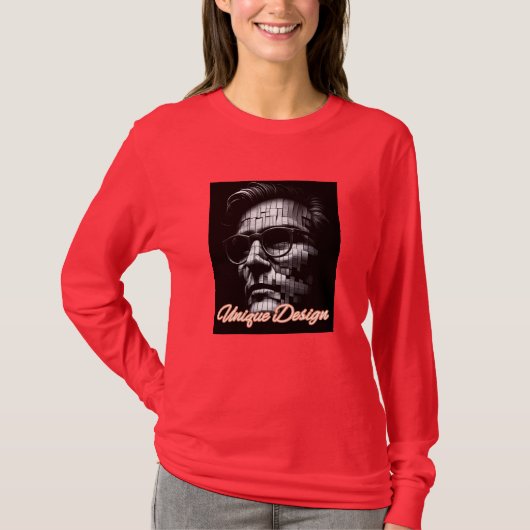 Basis T-shirt met lange mouwen (Voorkant)