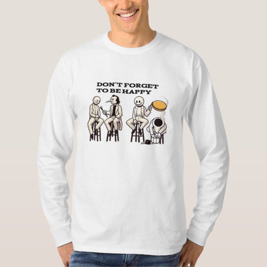 Basis T-shirt met lange mouwen (Voorkant)