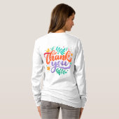 Basis T-shirt met lange mouwen (Achterkant volledig)