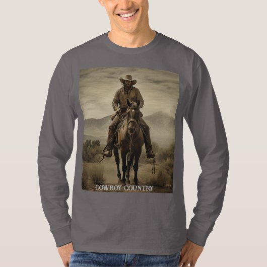 Basis T-shirt met lange mouwen voor heren (Voorkant)