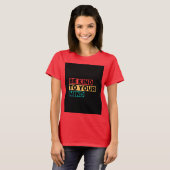 Basis t-shirt met mooie print (Voorkant volledig)