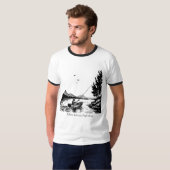 Basis T-shirt met ronde hals voor heren (Voorkant volledig)