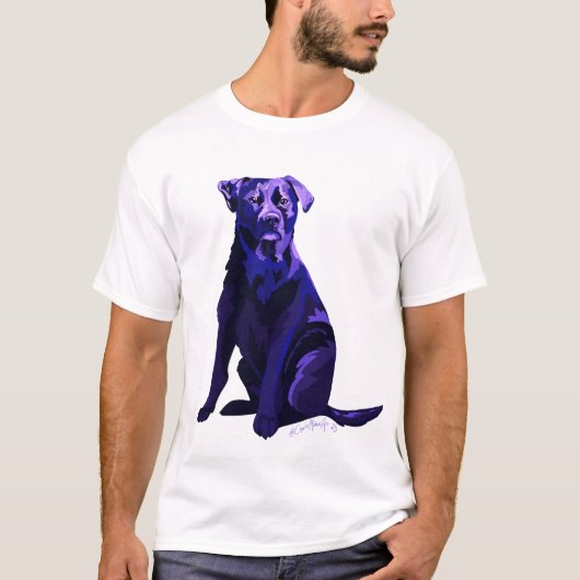 Basis T-shirt van wilg roos (Voorkant)