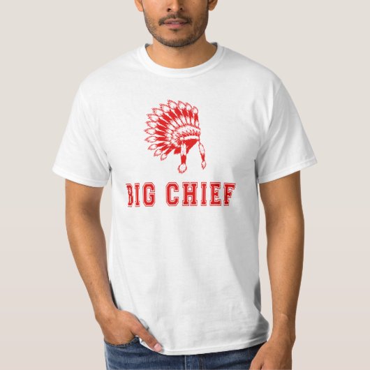 Basis T-shirt voor grote chief (Voorkant)