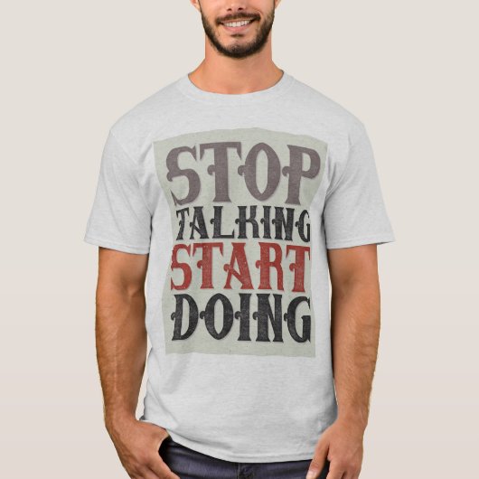 Basis T-shirt voor heren (Voorkant)