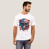 Basis T-shirt voor heren (Voorkant volledig)