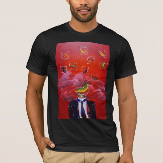 Basis T-shirt voor heren (Voorkant)