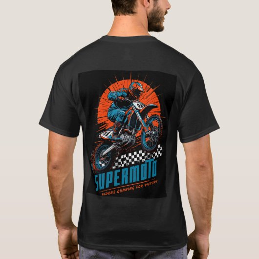Basis T-shirt voor heren (Achterkant)