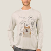 Basis T-shirt voor heren (Voorkant volledig)