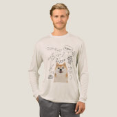 Basis T-shirt voor heren (Voorkant)