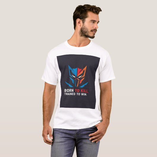 Basis T-shirt voor heren (Voorkant volledig)