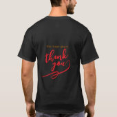 Basis T-shirt voor heren (Achterkant)