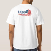 Basis T-shirt voor heren (Achterkant)