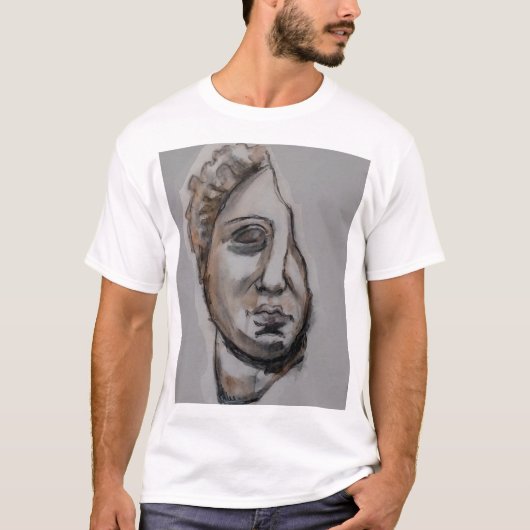 Basis T-shirt voor heren (Voorkant)
