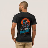 Basis T-shirt voor heren (Achterkant volledig)