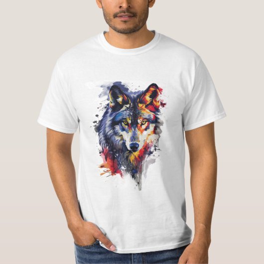 Basis T-shirt voor heren (Voorkant)